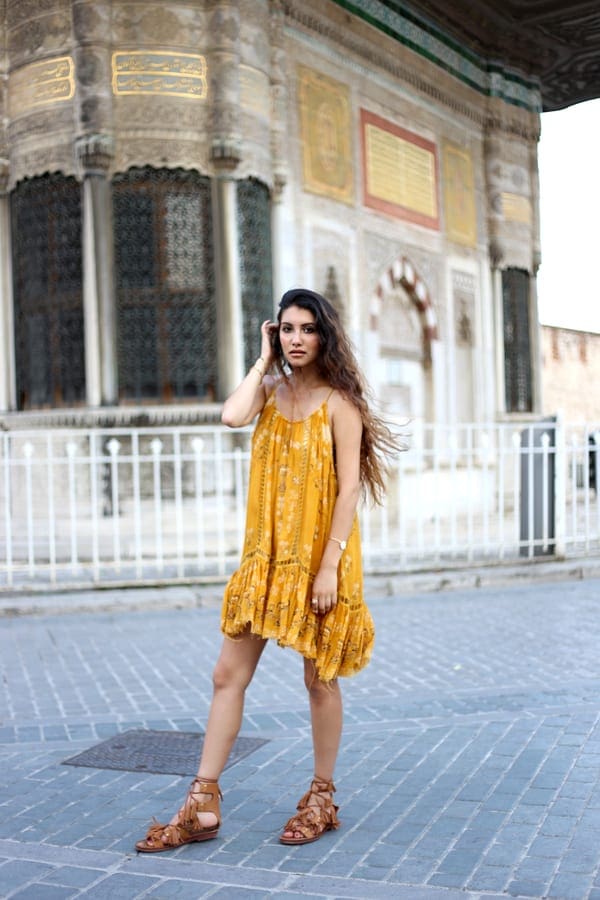 Anoushka Probyn Fashion Blog - Free People Istanbul Mustard Dress