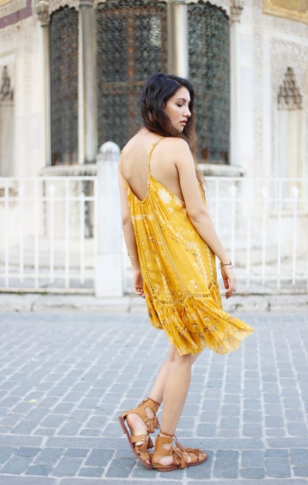 Anoushka Probyn Fashion Blog - Free People Istanbul Mustard Dress