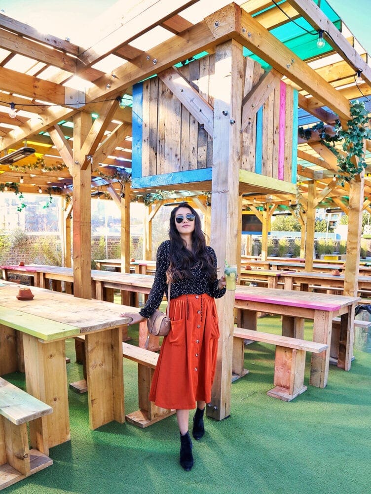 Anoushka Probyn UK London Fashion Travel Blogger Rooftop Bar Guide Skylight Wapping