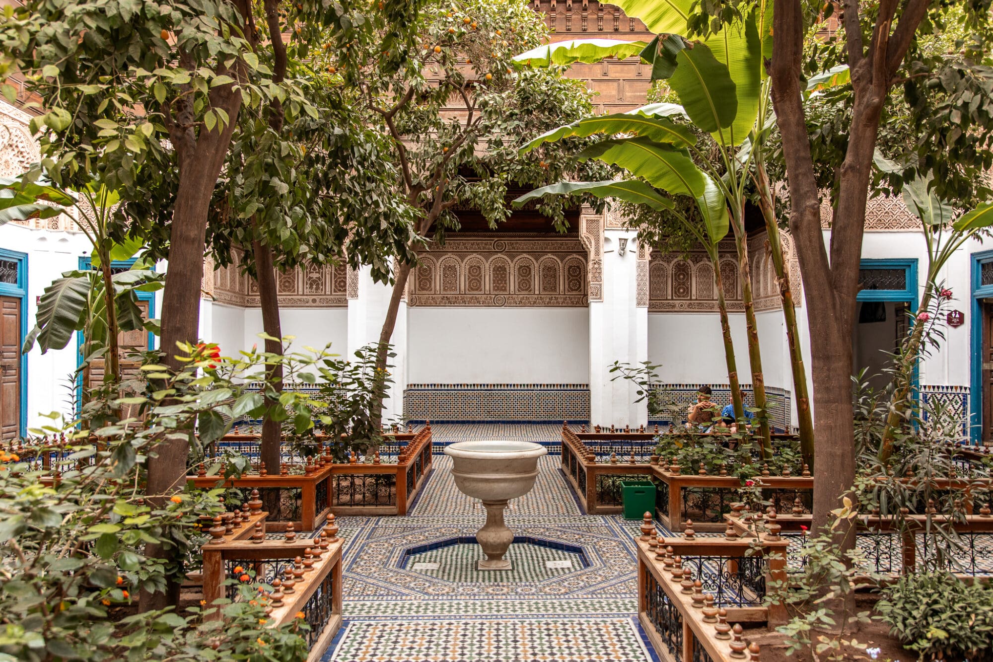 Bahia Palace Marrakech Morocco Courtyard