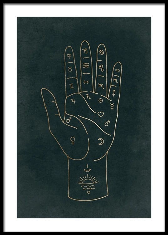 Palmistry Poster Desenio Wall Art Print