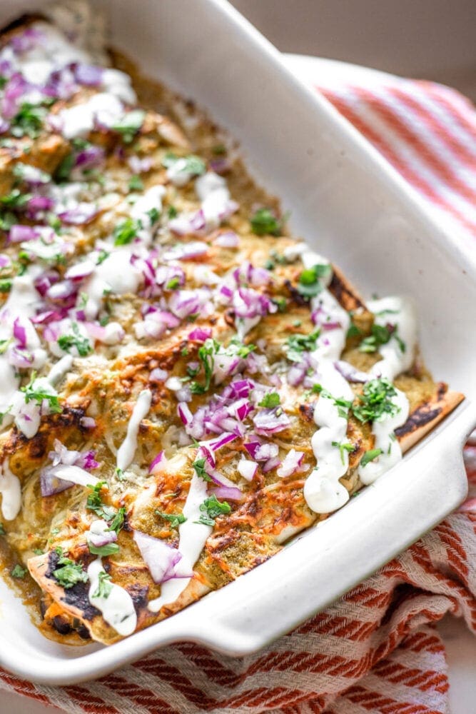 Sweet Potato Black Bean Enchiladas Recipe Food Dinner Recipes Anoushka Probyn UK Lifestyle Blogger