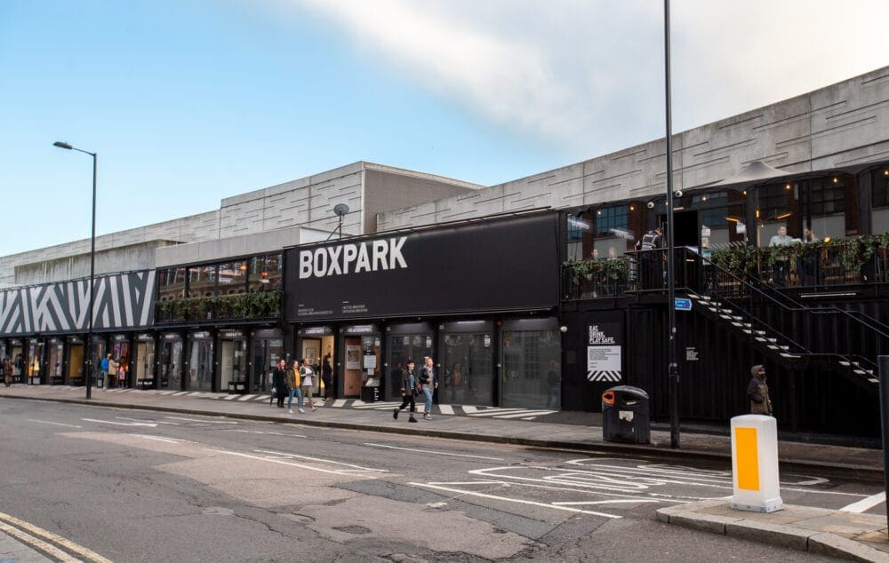 Boxpark Shoreditch London Guide Restaurants Street Food Dining UK Travel Blogger Instagram