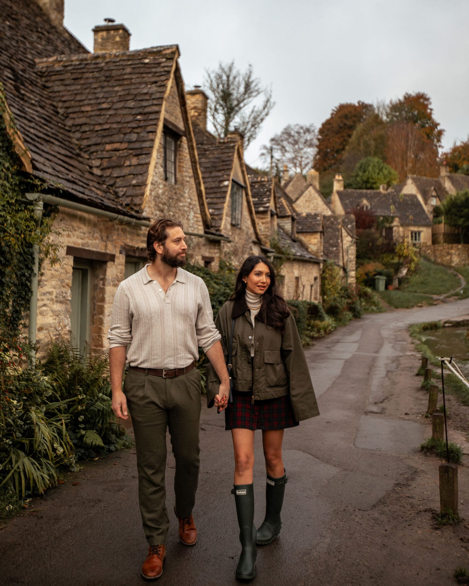 Bibury The Cotswolds in Autumn English Countryside Arlington Row