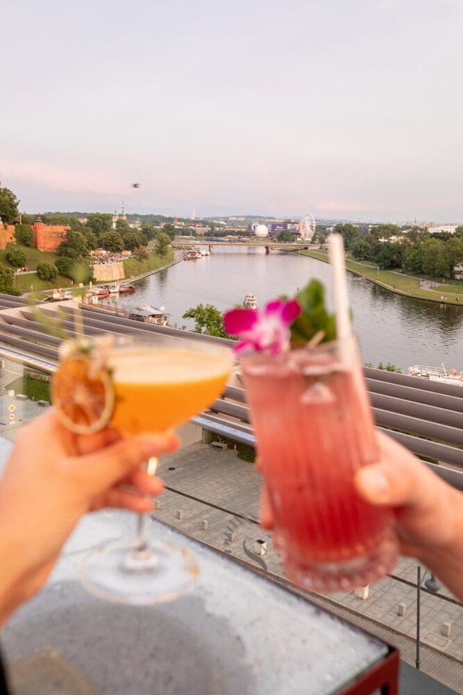 Sheraton Grand Cocktails View Hotels Krakow Poland