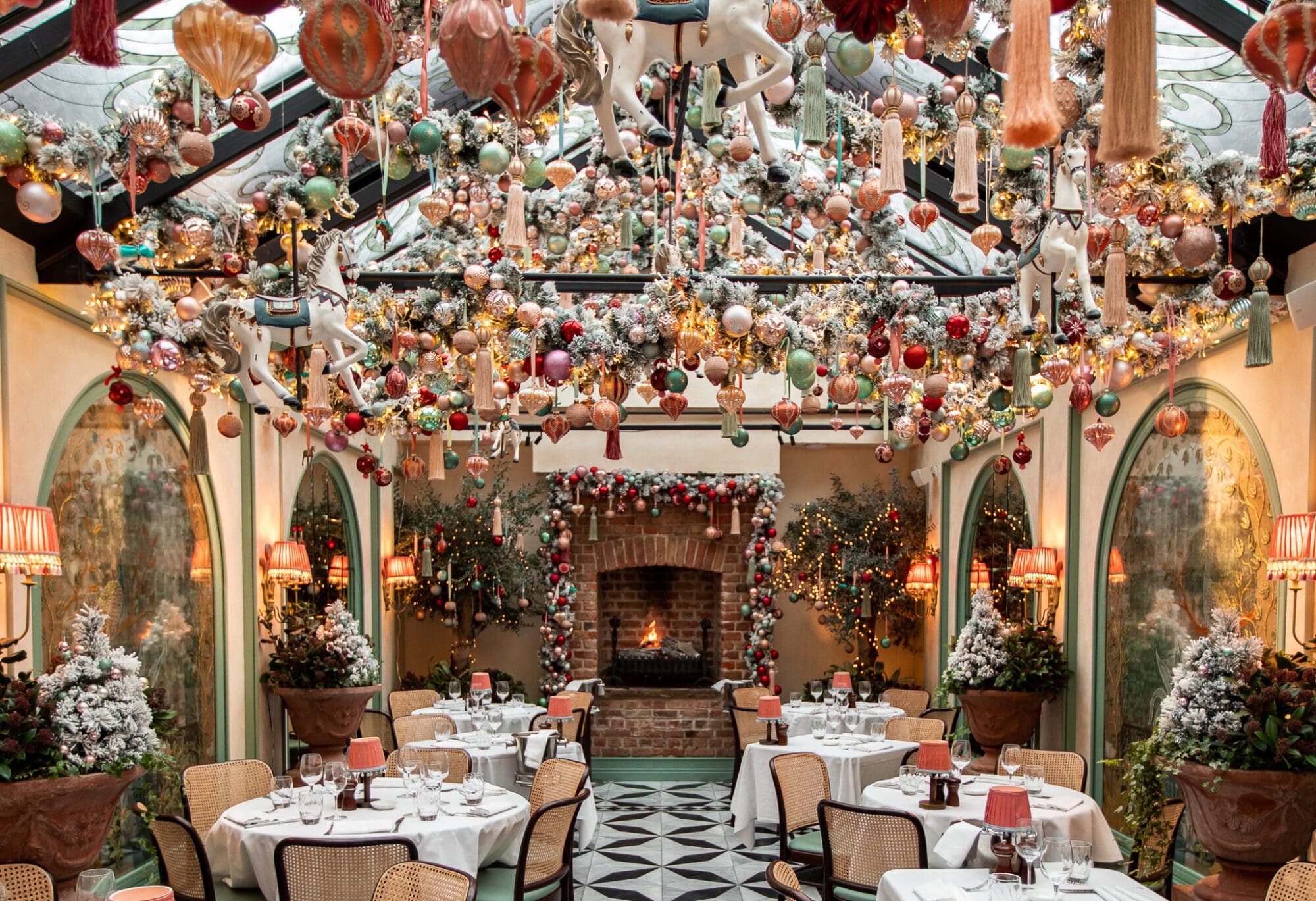 Christmas locations in London Daphne's Restaurant Chelsea