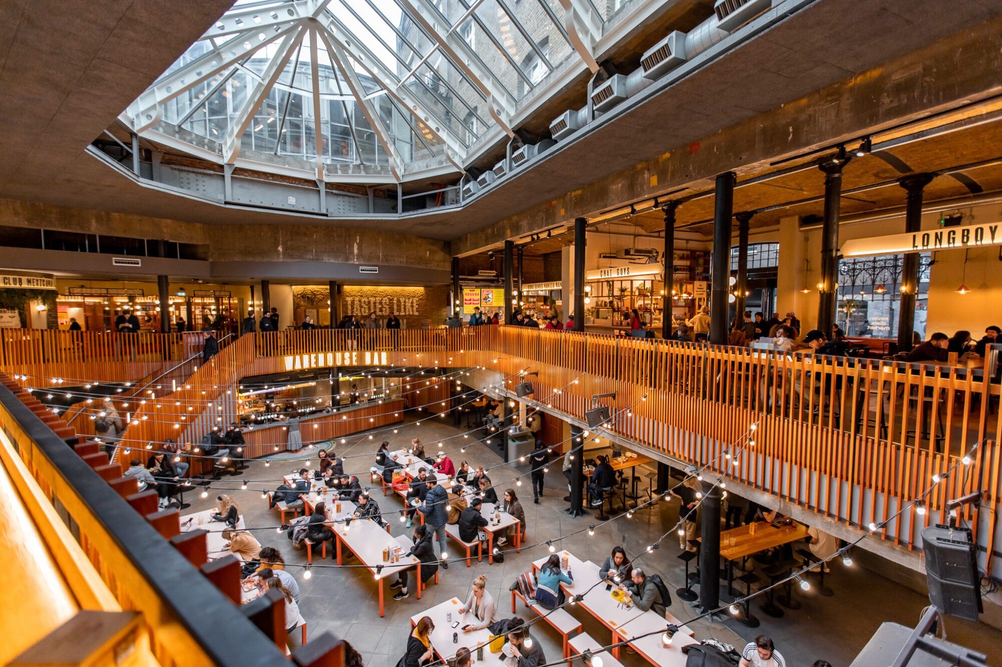 Seven Dials Market London Street Food Venue Hall Interior