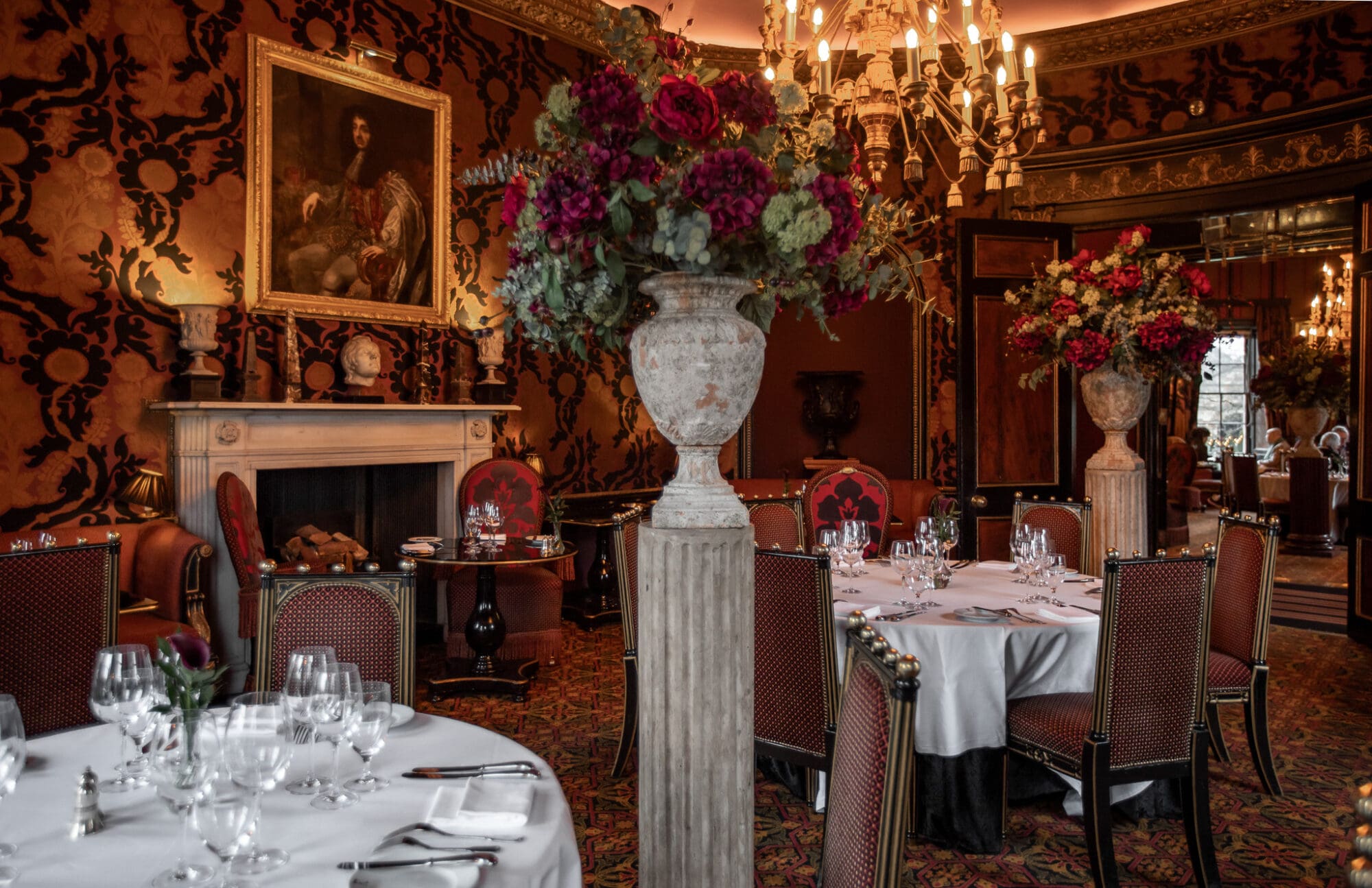 Prestonfield House Hotel Edinburgh Rhubarb Restaurant Interiors