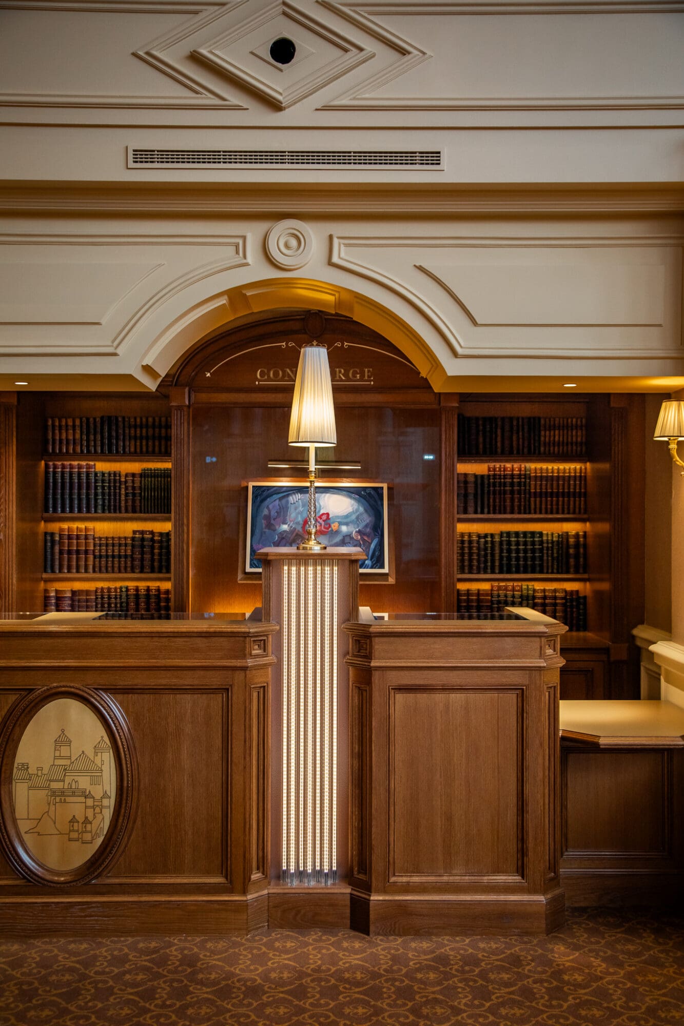 Concierge desk Disneyland Hotel Paris Review Lobby