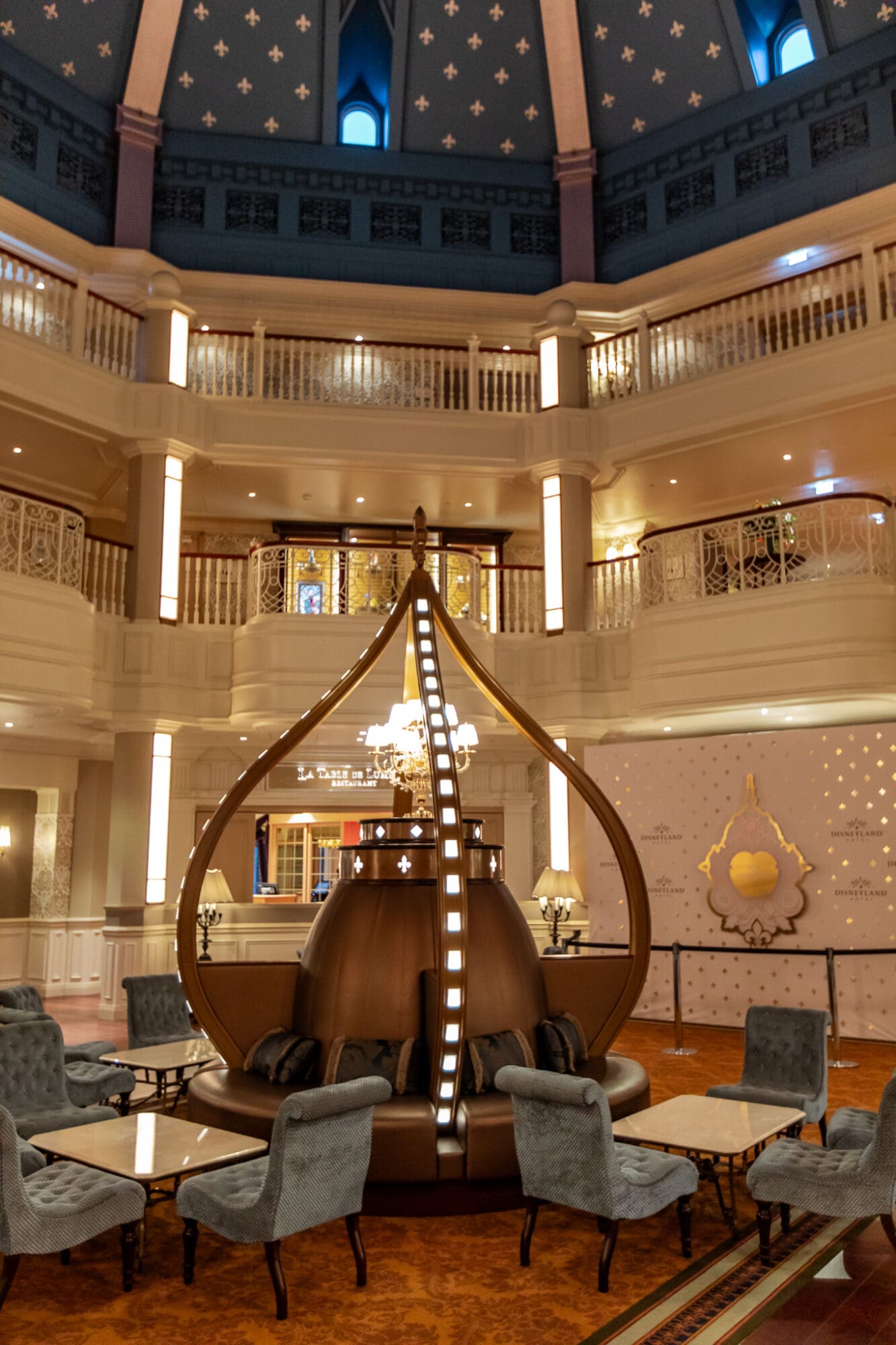 Rotunda at Disneyland Paris Hotel Interiors