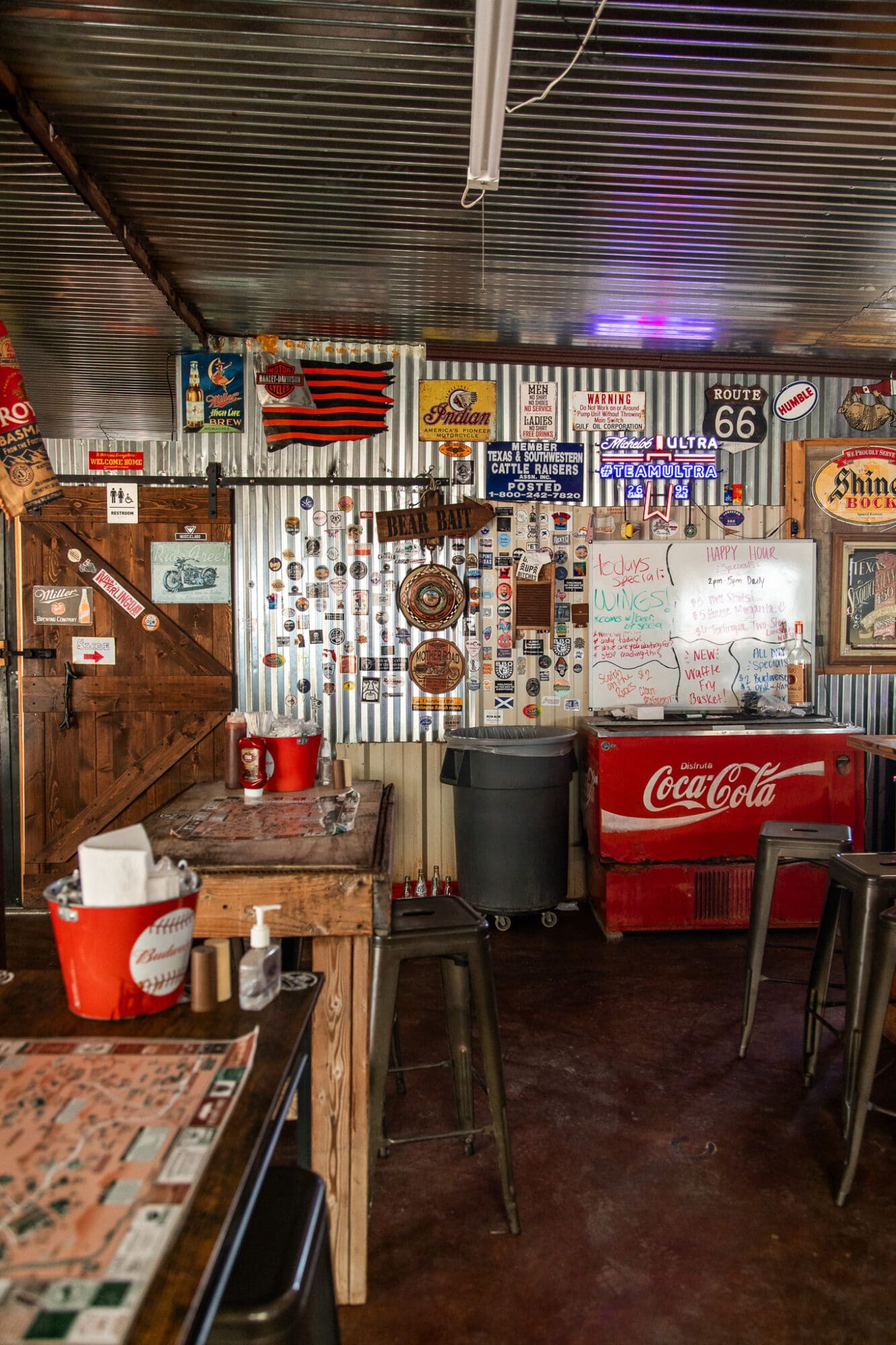 DB's Rustic Iron BBQ, Terlingua, Big Bend, Texas Interior