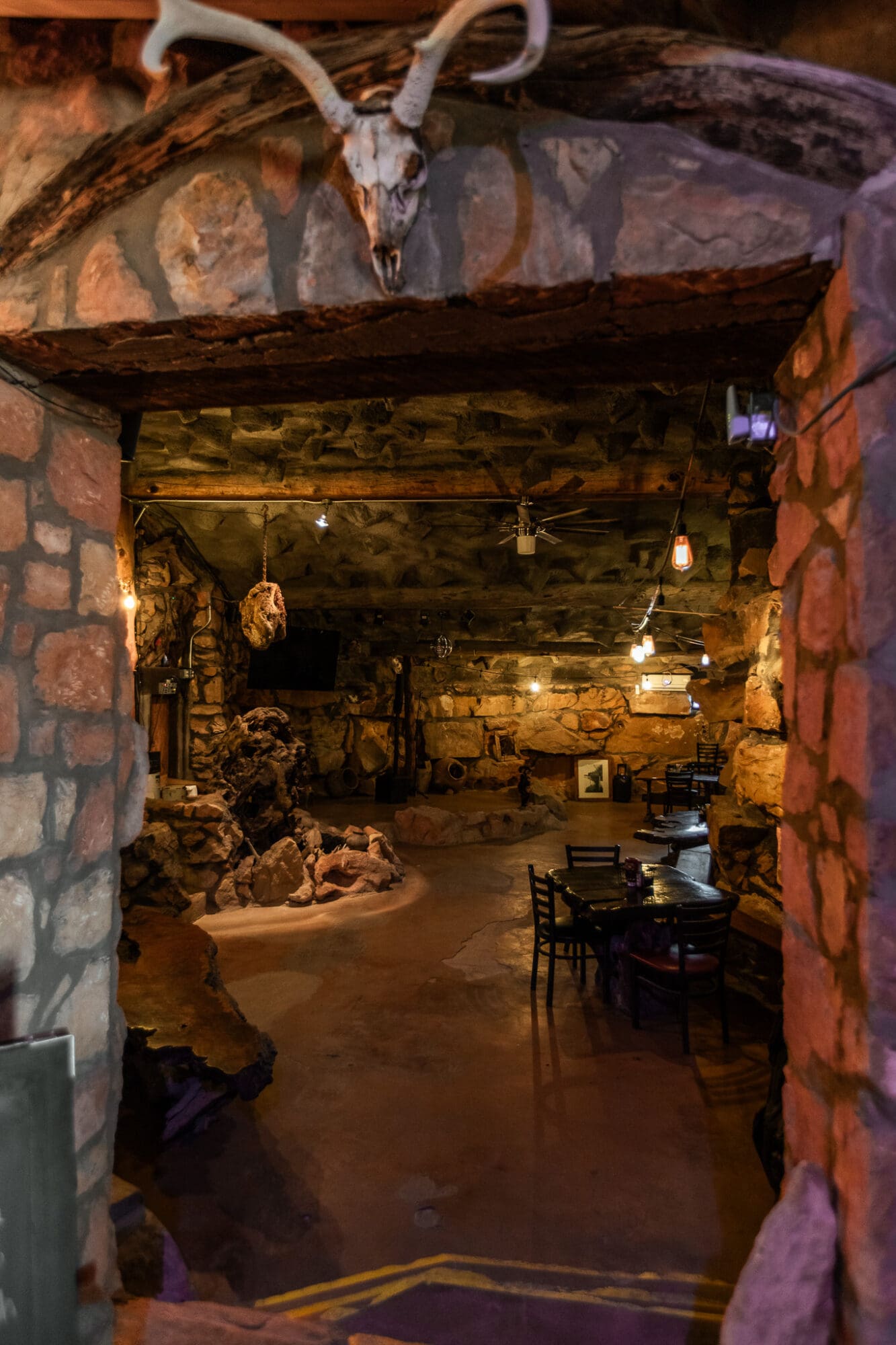 La Kiva Cave Restaurant Terlingua Texas Big Bend Interiors