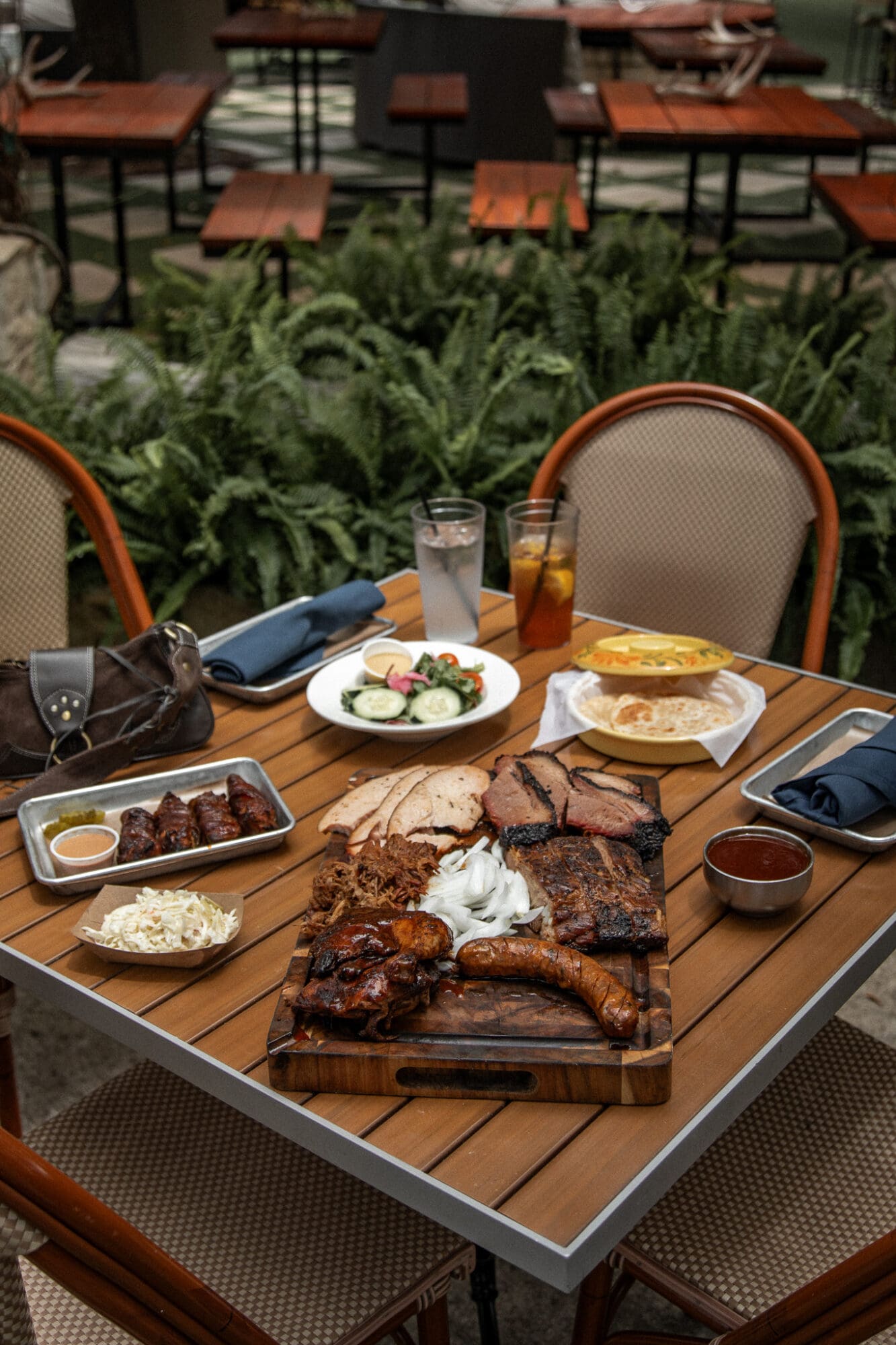 Texas Barbecue Platter in Dallas at Smoky Rose Restaurant