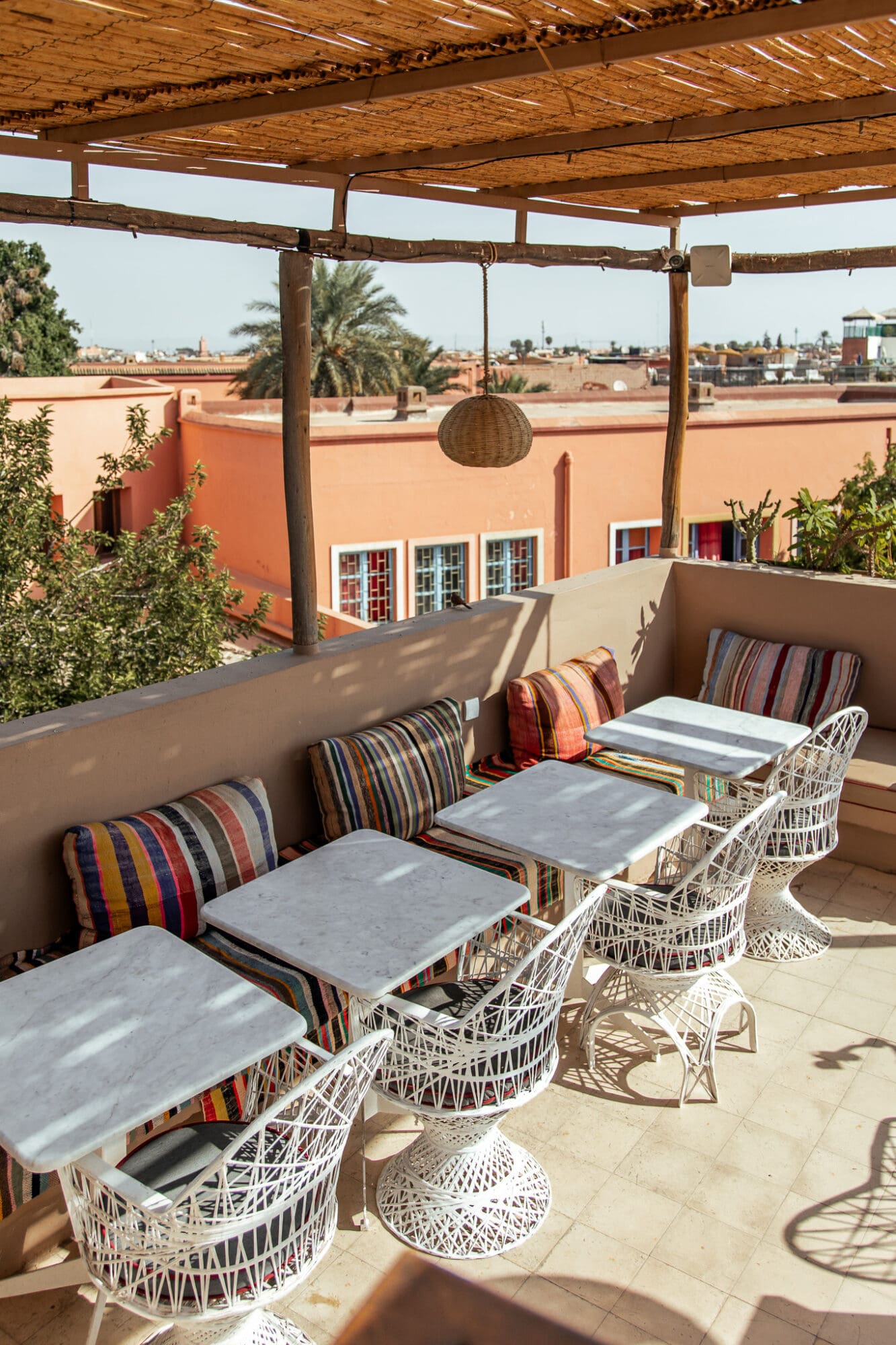 Atay Cafe Food Restaurant Rooftop with a view in the souks Marrakech