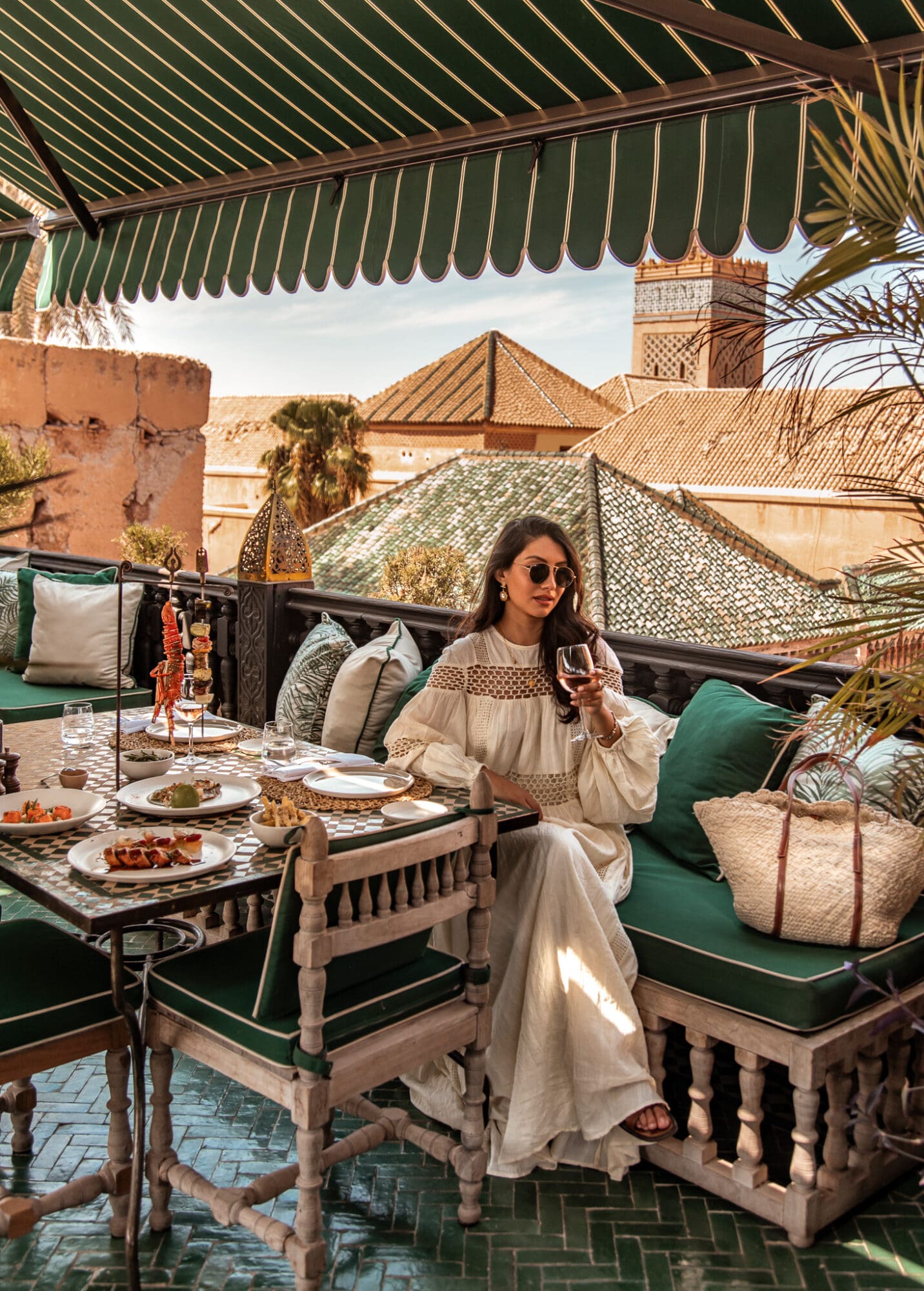 La Sultana Marrakech Le Table du Souk Restaurant Lunch Views