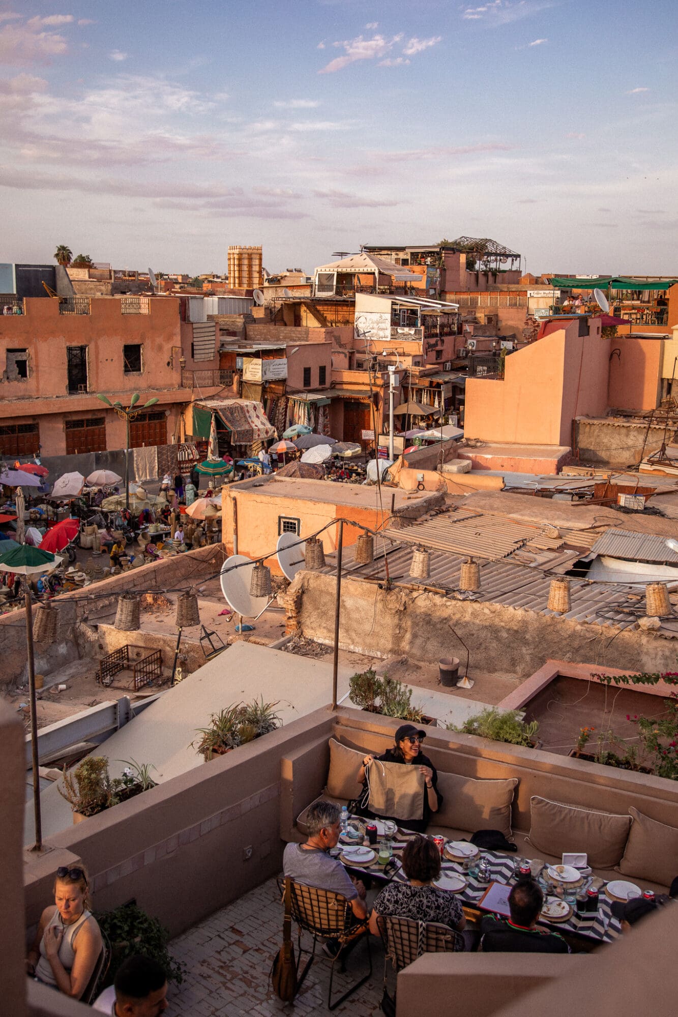 Nomad restaurant Rooftop terrace Marrakech Sunset View Restaurants