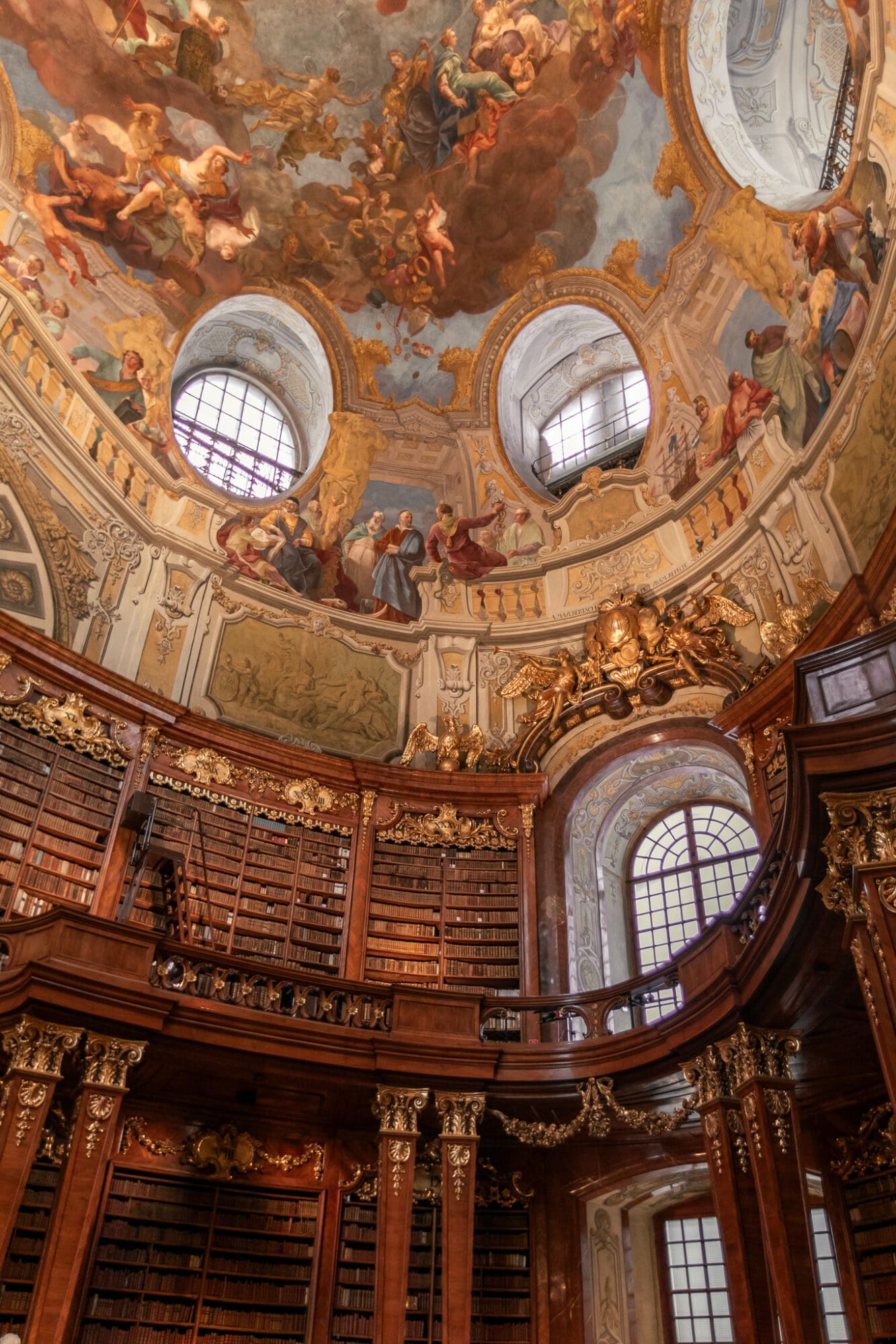 Austrian National Library State Room Things to do in Vienna Frescos