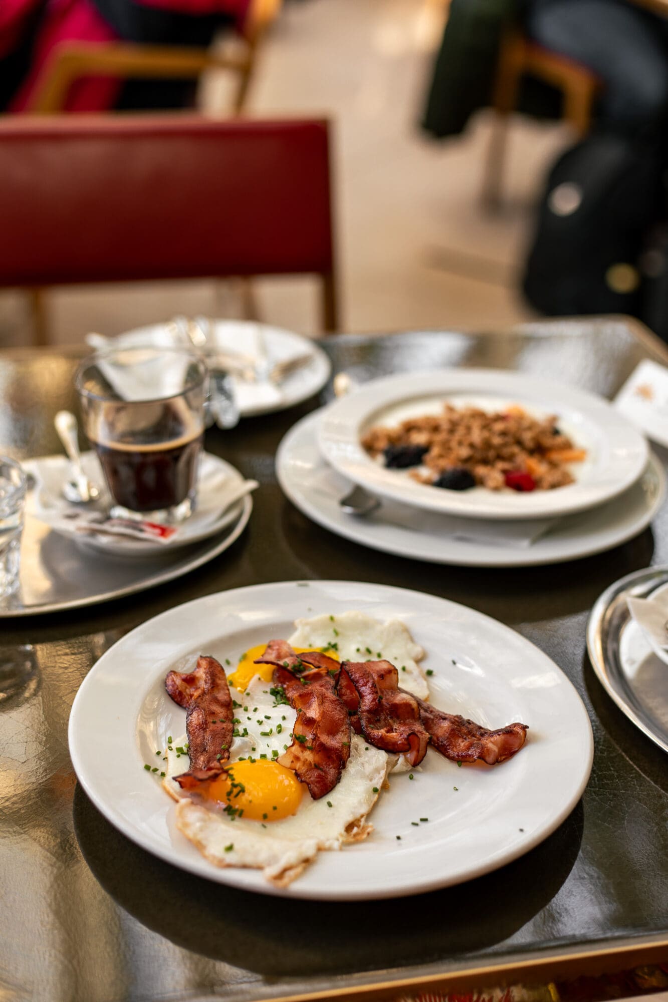 Breakfast at Brasserie Palmenhaus Vienna Austria