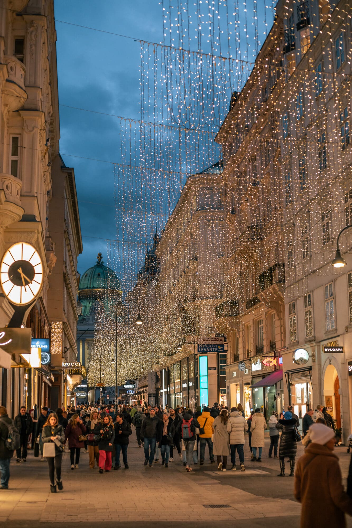 Christmas lights in Vienna Austria