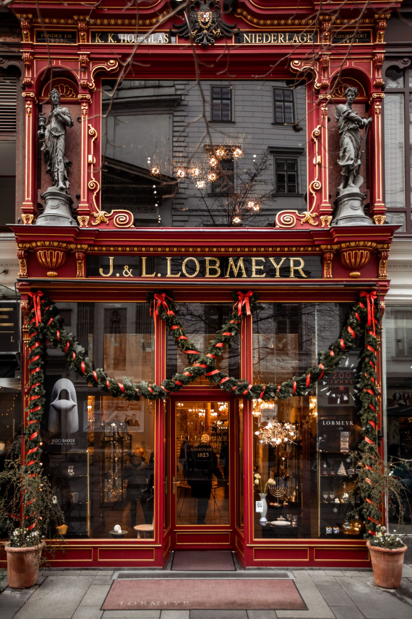 J&L Lobmayer Exterior Vienna at Christmas