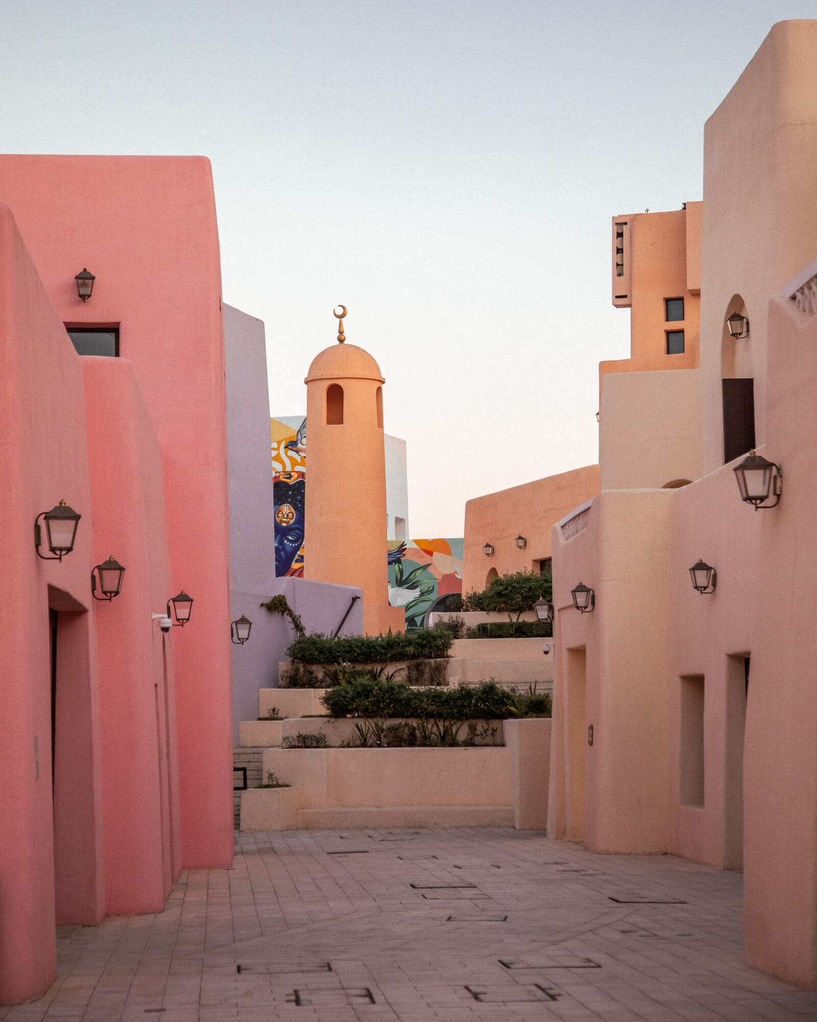 Sunrise in the Mina District Pastel Old Port Doha