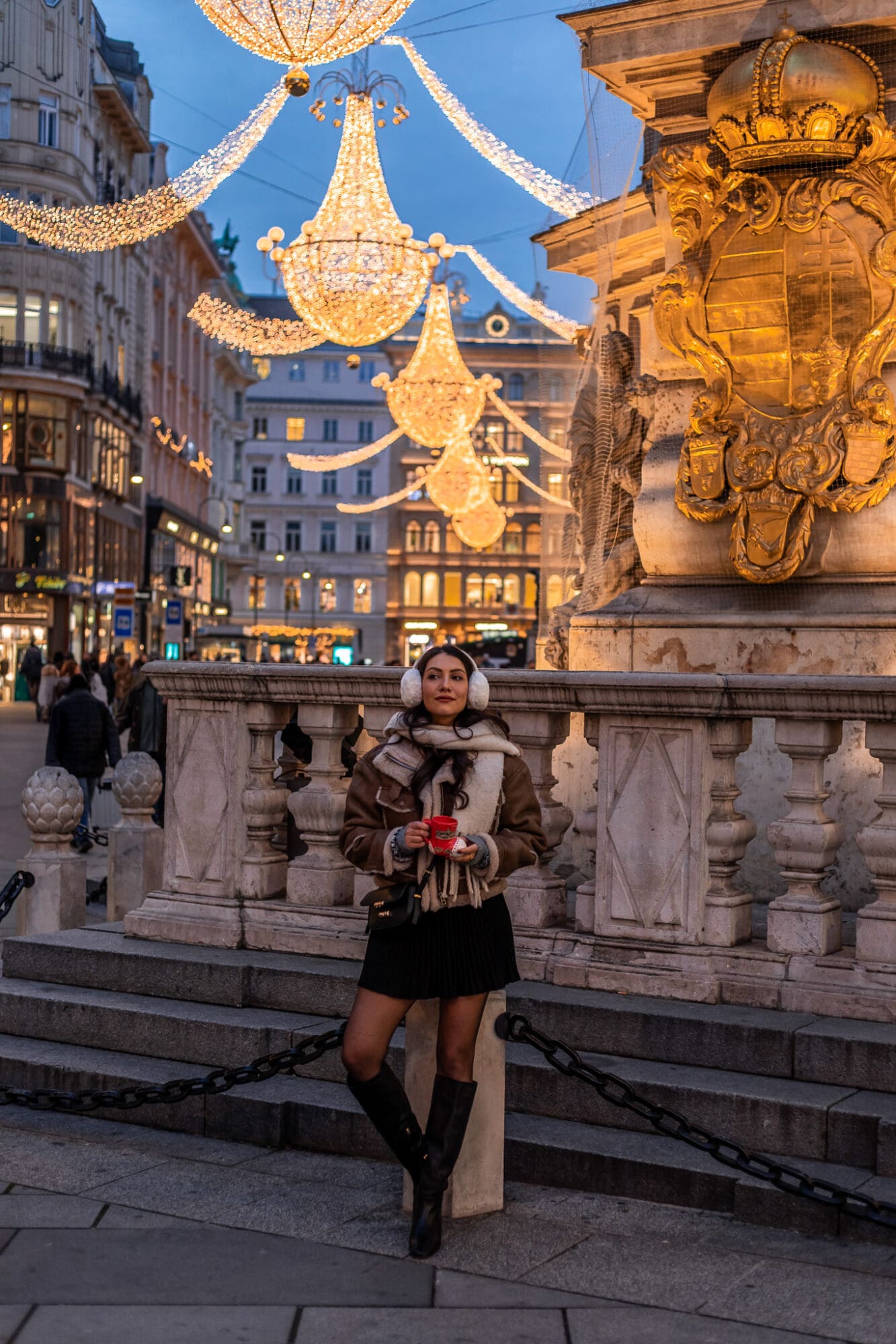 Vienna Christmas Lights Graben Austria Travel Guide