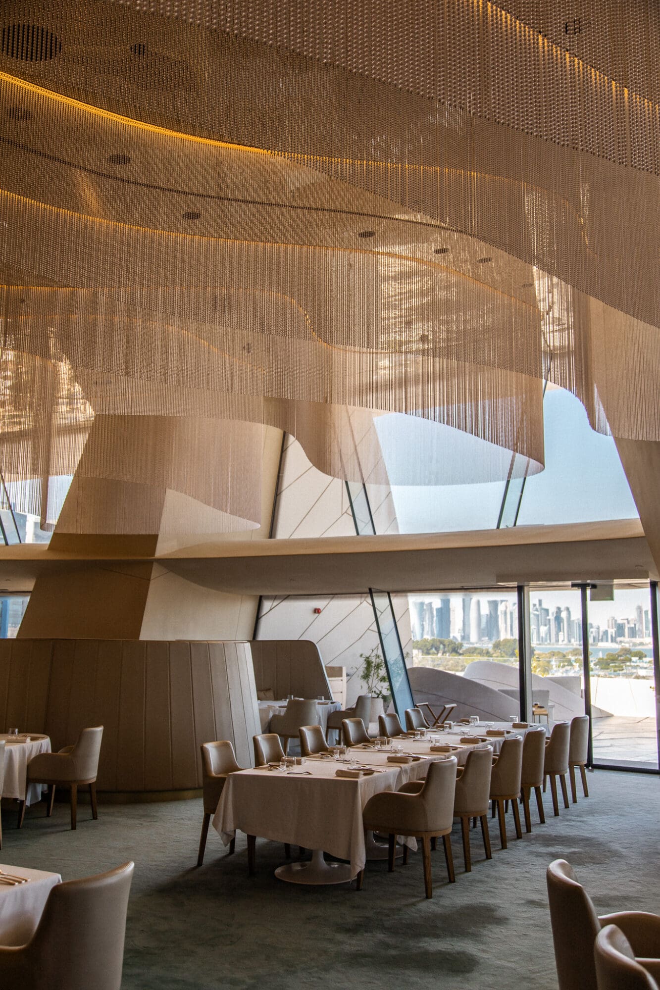 Jiwan Restaurant Interior architecture National Museum of Qatar Restaurant