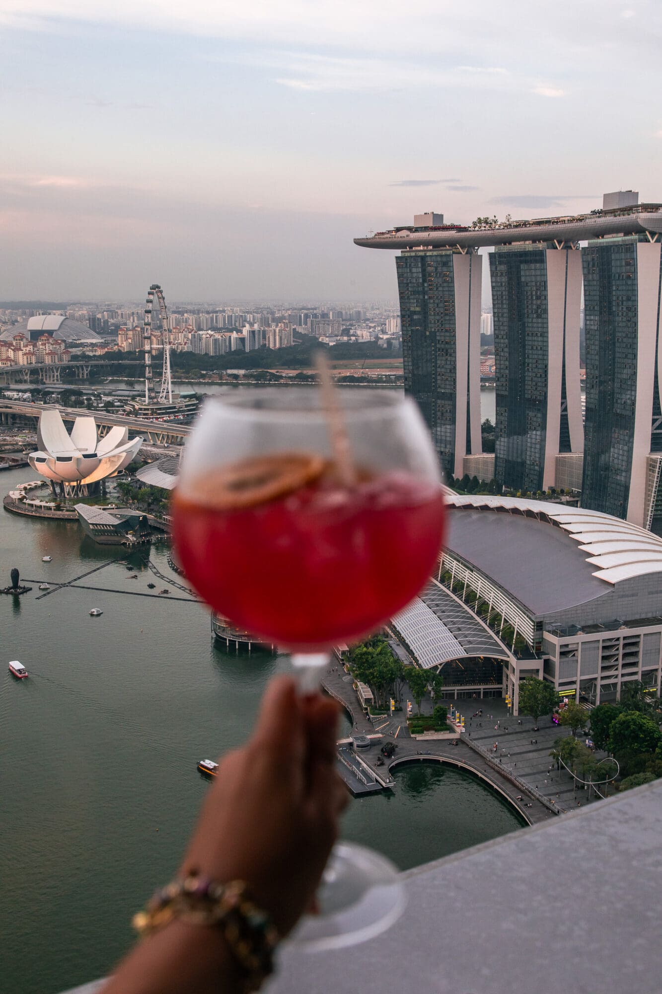 Sunset rooftop cocktails at Level 33 Singapore Bars