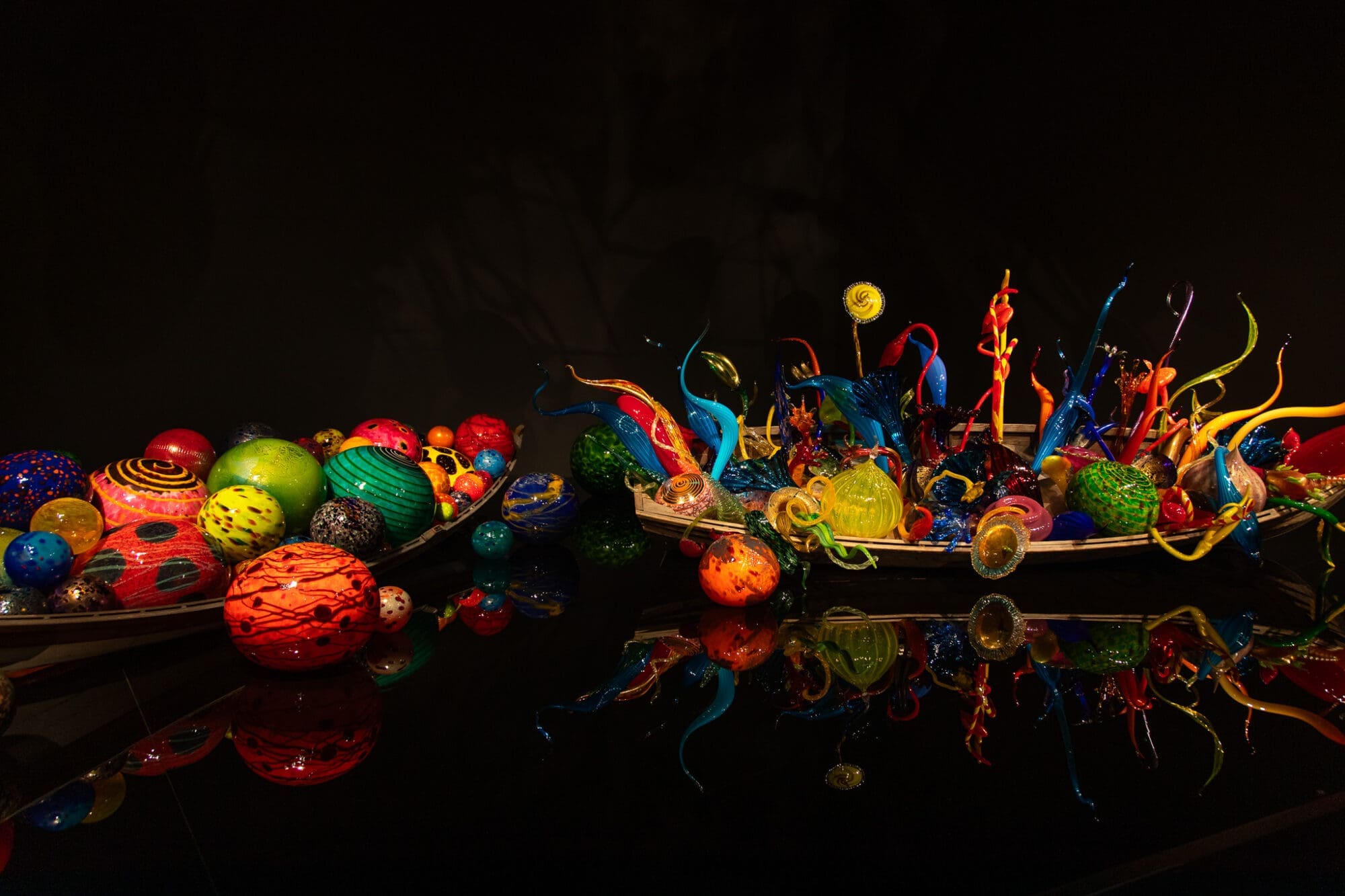 Chihuly Glass and Gardens Boat Installation