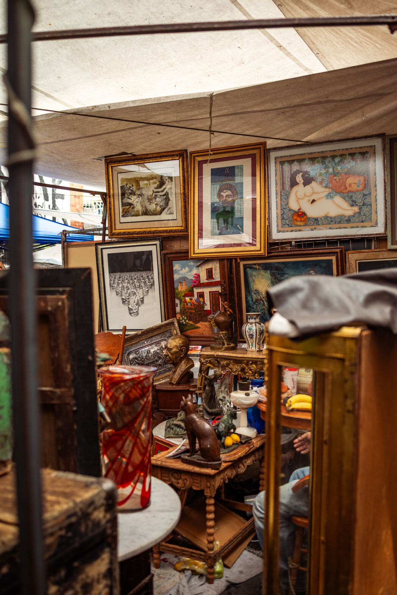 Tianguis La Lagunilla Flea Market Sunday Antiques Shopping Mexico City
