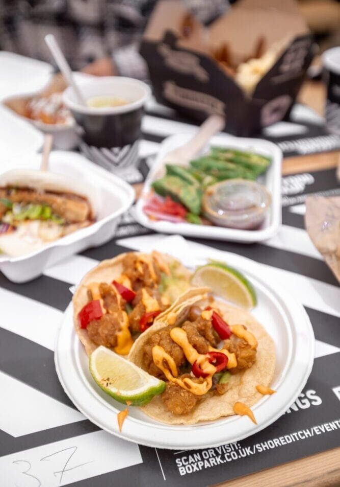 Boxpark Shoreditch London Guide Restaurants Street Food Dining UK Travel Blogger Instagram