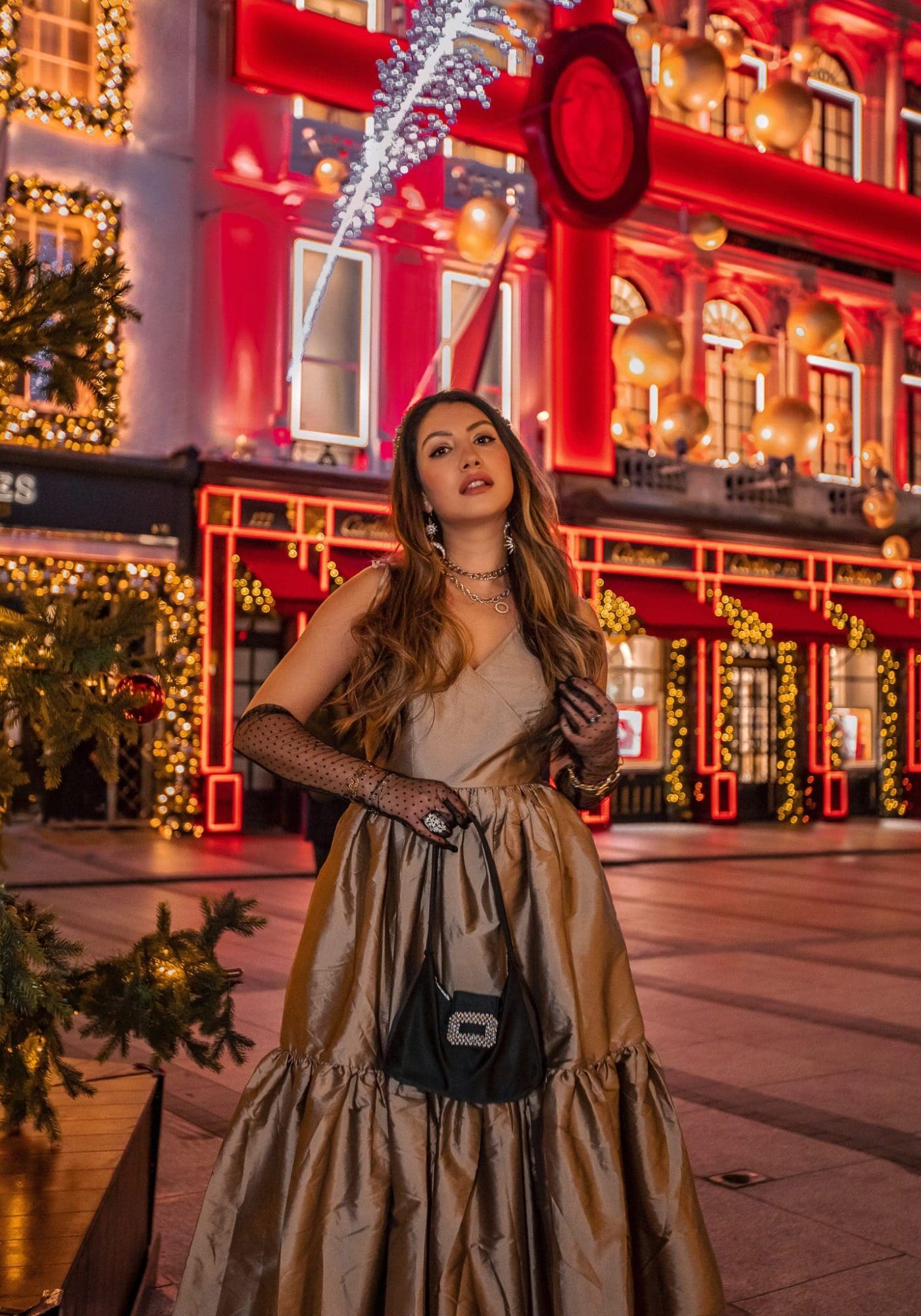 Cartier Bond Street Christmas Location Display at Night