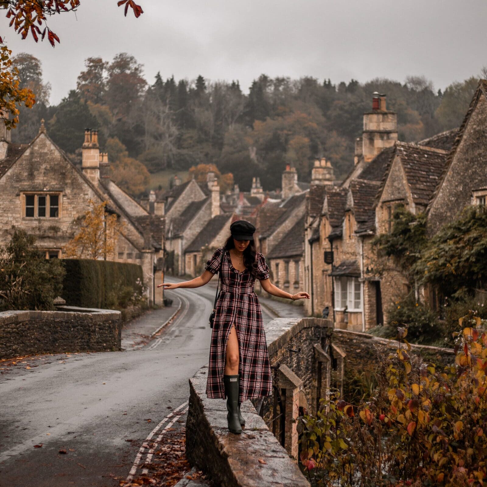 Castle Combe Bridge Views The Cotswolds Autumn in the English Countryside