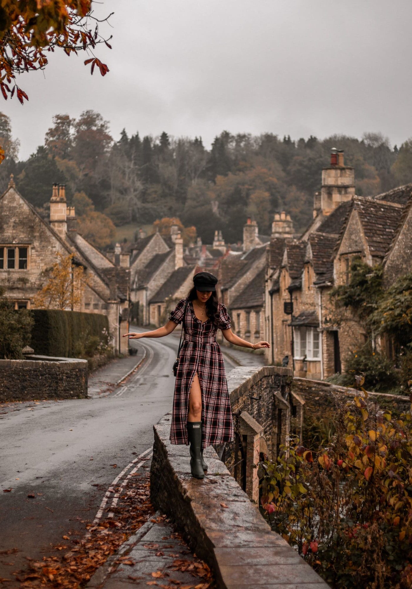 Castle Combe Bridge Views The Cotswolds Autumn in the English Countryside