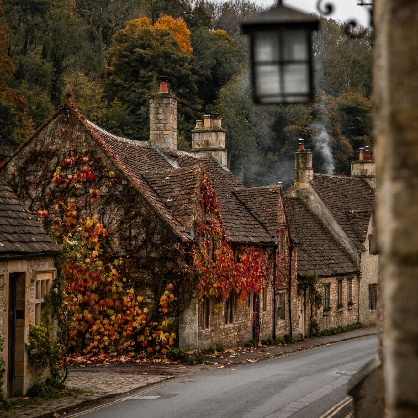 Castle Combe Ivy House The Cotswolds Autumn in the English Countryside