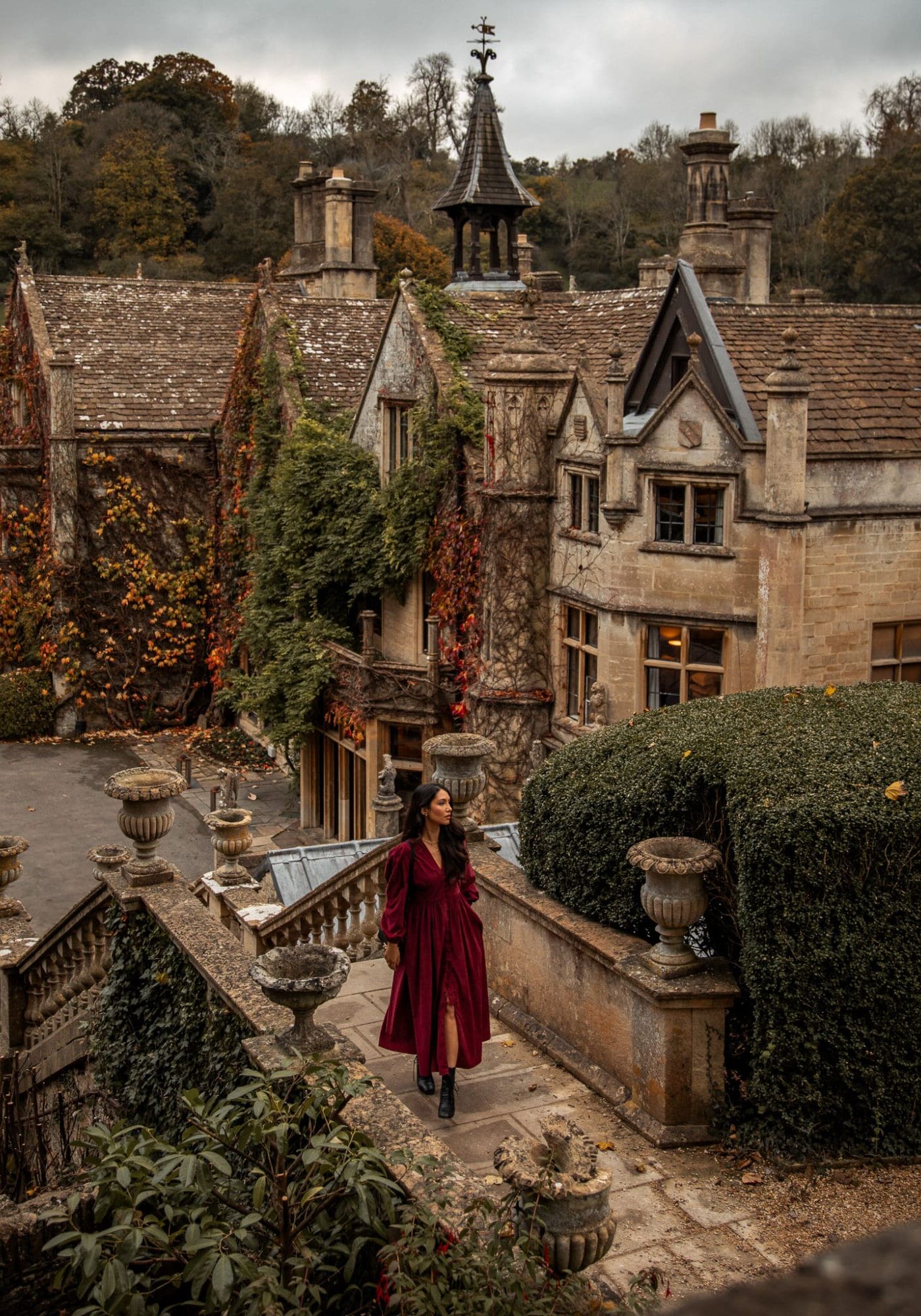 Castle Combe The Manor House The Cotswolds Autumn in the English Countryside