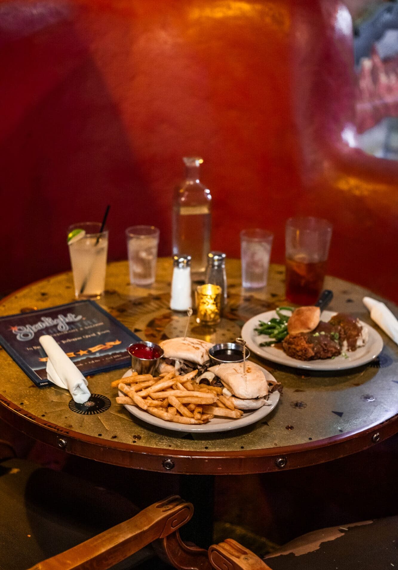 Dinner at Starlight Theatre in Terlingua, Big Bend Texas