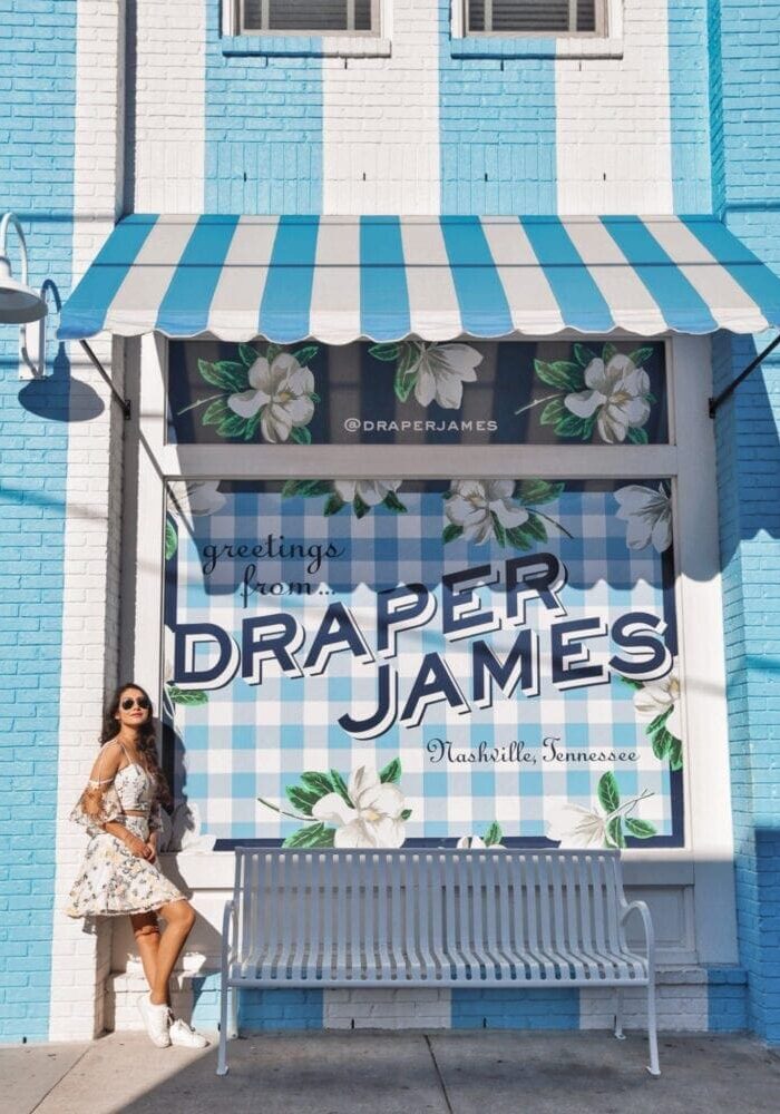 Draper James Nashville Shopping 12 South Things To Do Nashville Tennessee Instagram Locations UK Travel Blogger