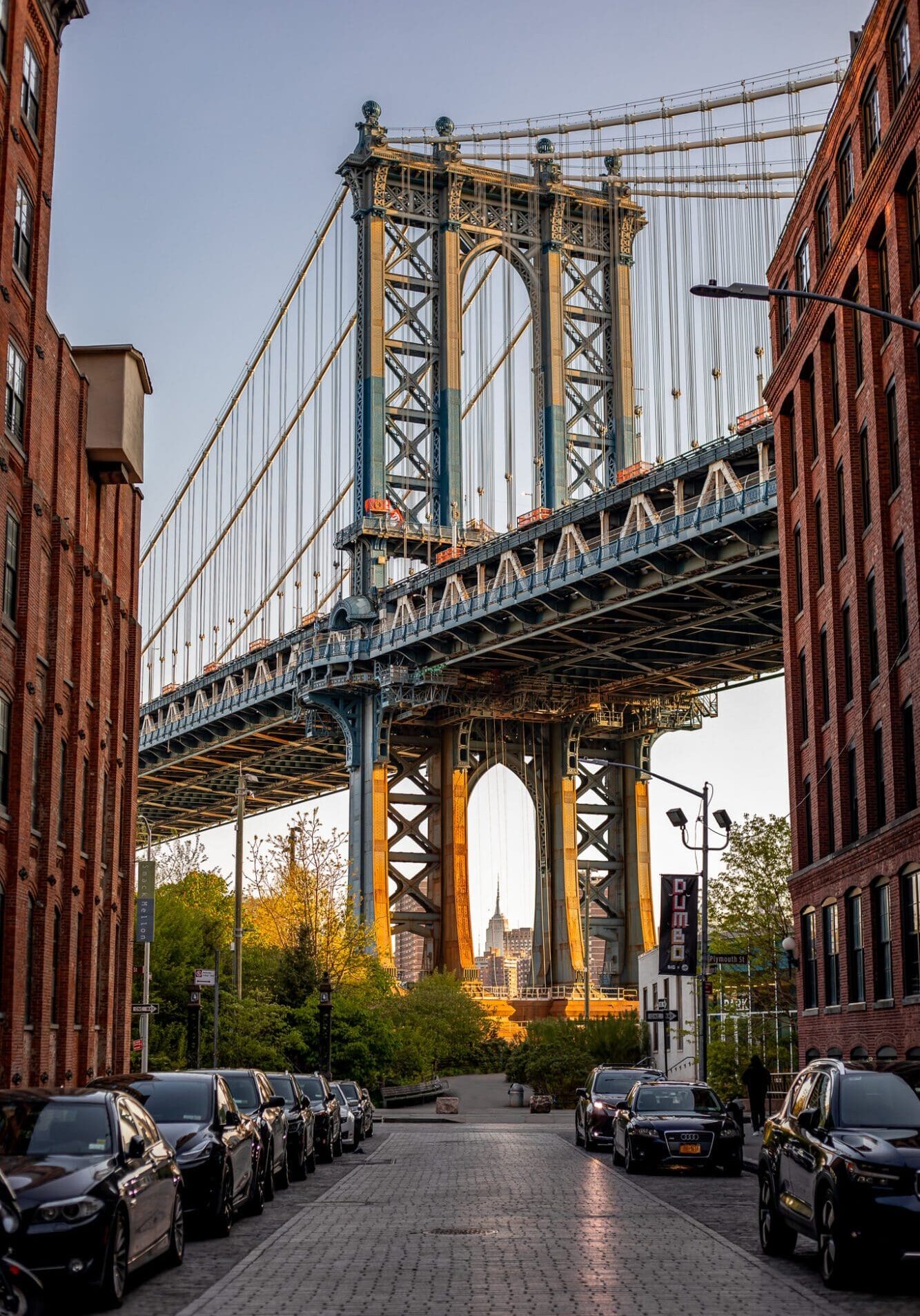 Dumbo Manhattan Bridge Washington Street View at Sunrise Instagram Locations in New York