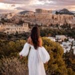 Filopappou Viewing Podium at Sunrise view over the acropolis Things to do in Athens