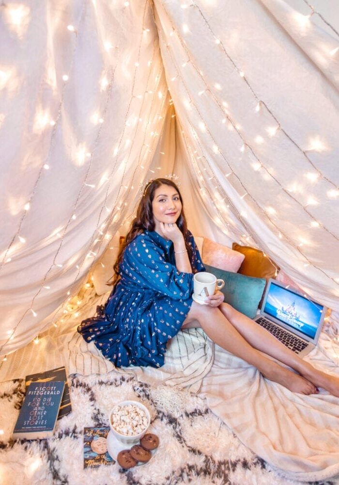 Indoor Fort Movie Night Photography Shooting Instagram Indoors Home Photoshoot Uk Blogger