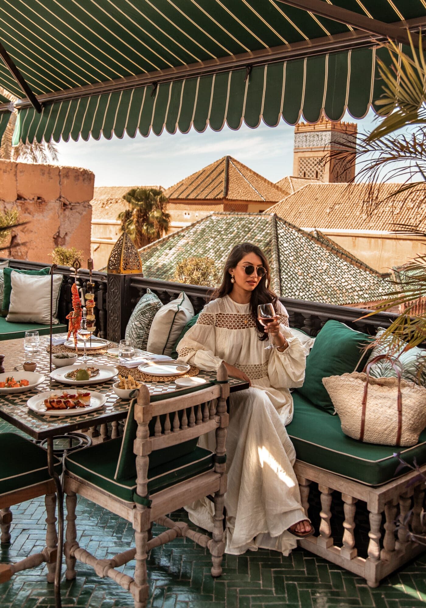 La Sultana Marrakech Le Table du Souk Restaurant Lunch Views