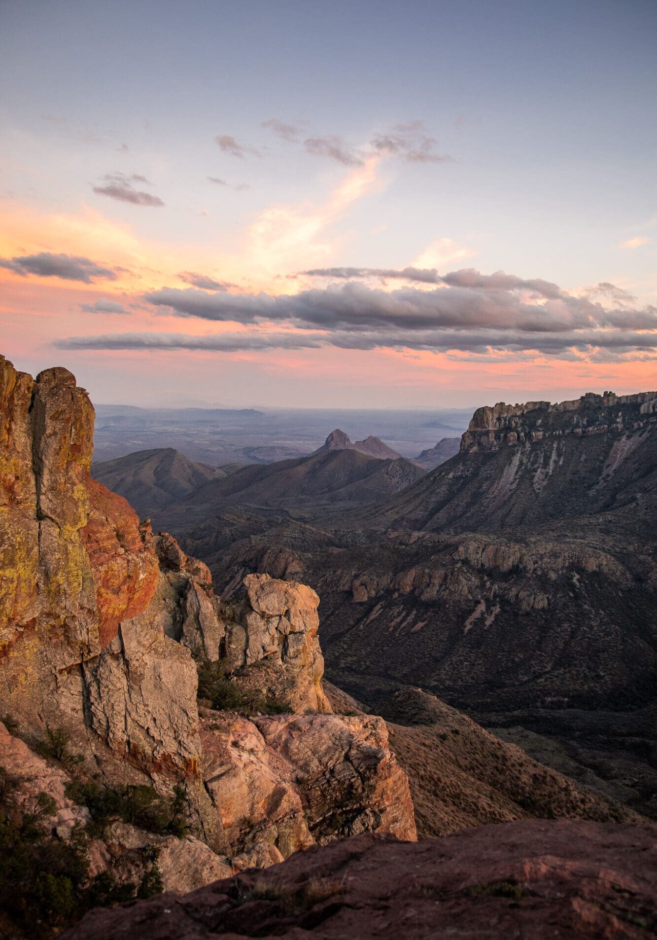 Lost Mine Trail Big Bend National Park Hiking Trails West Texas Road Trip Sunset