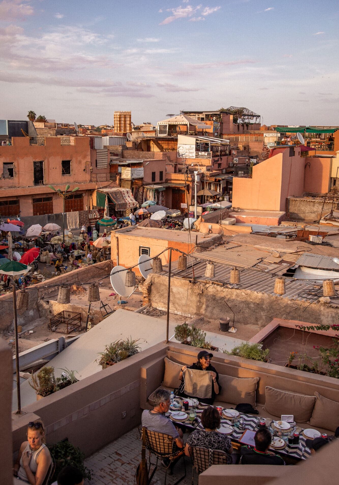 Nomad restaurant Rooftop terrace Marrakech Sunset View Restaurants