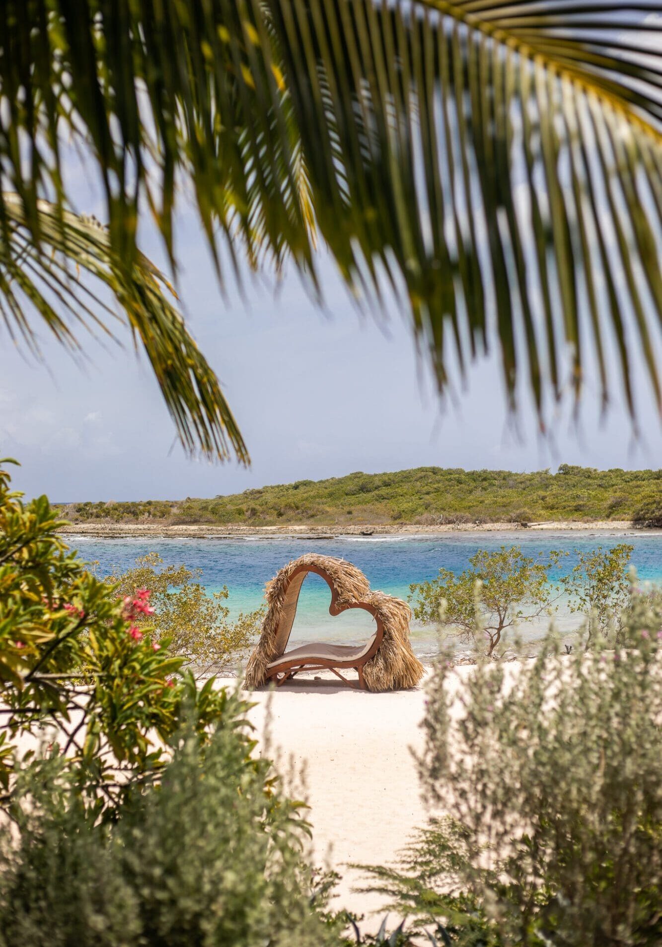 Sandals Heart Shaped Beach Chair on the beach