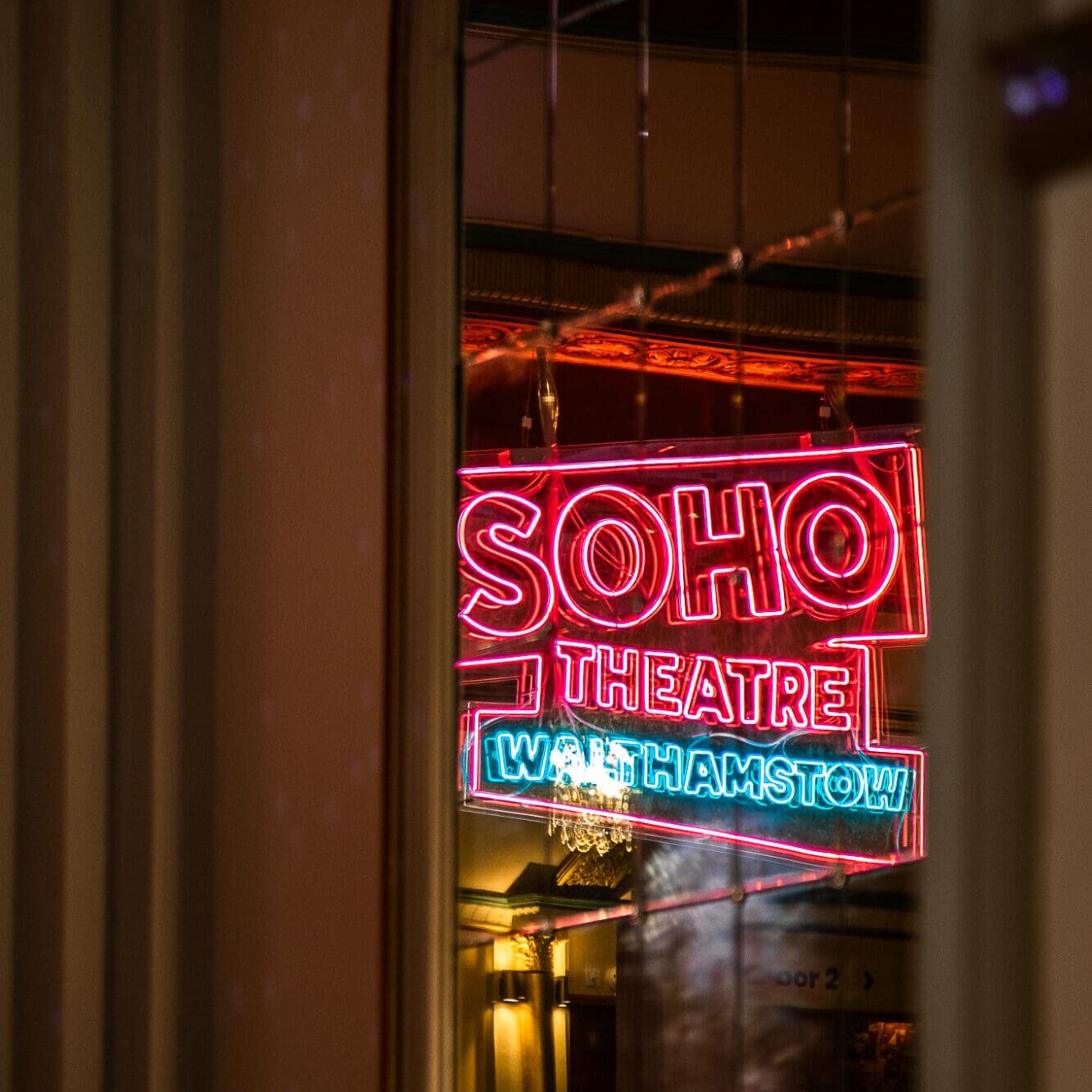 Soho Theatre Walthamstow Interior Neon Sign