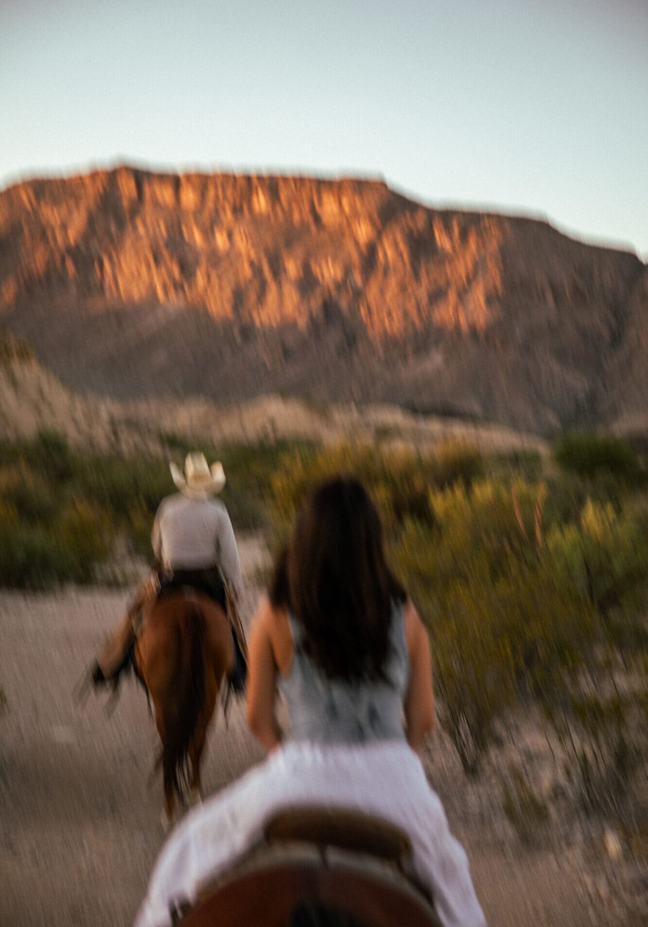 Sunrise Horseback Riding at Lajitas Golf Resort, Big Bend Terlingua Texas Photography