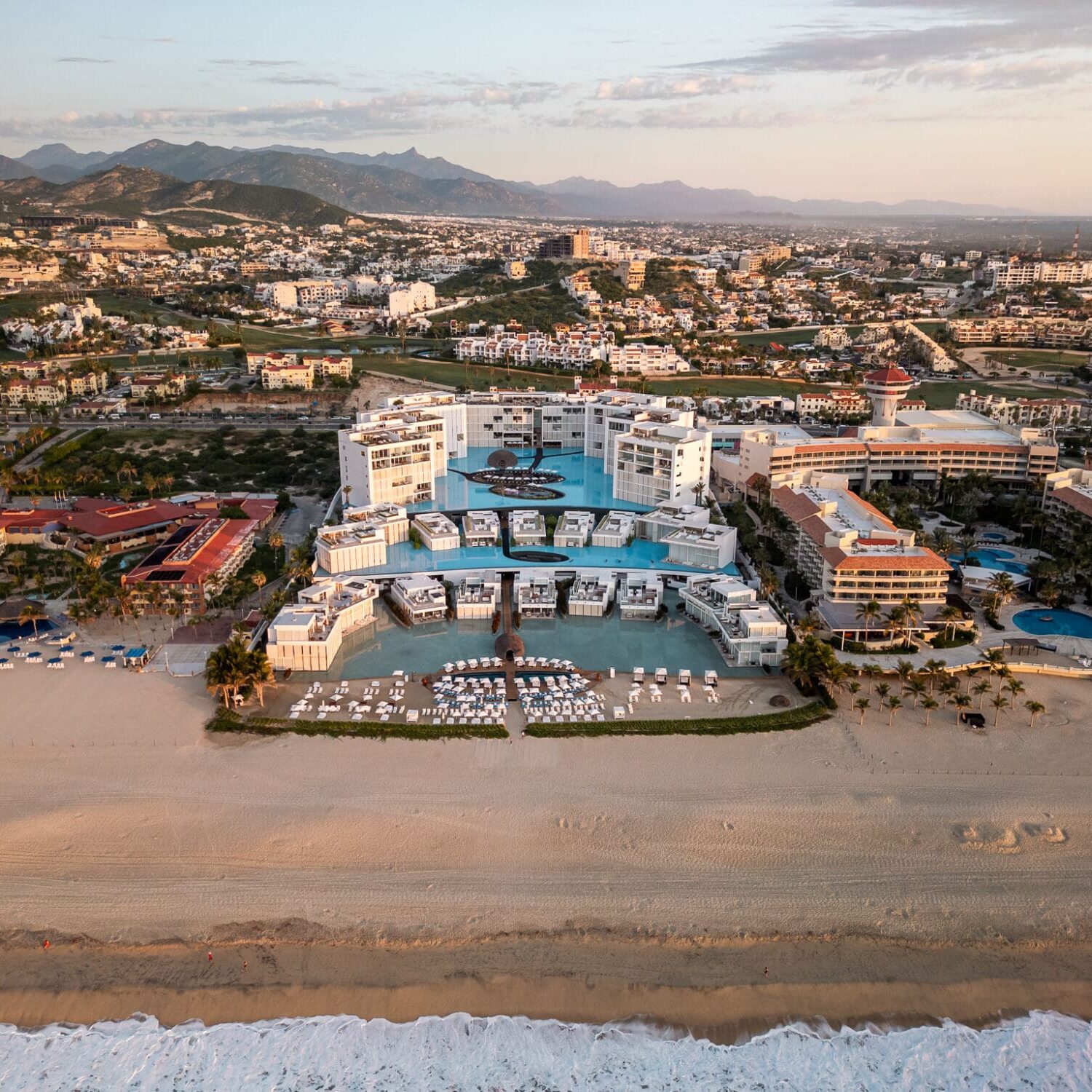 Viceroy Los Cabos Hotel Review San Jose del Cabo Mexico Luxury Resort Drone Photography Sunrise Landscape View